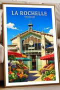 Affiche - La Rochelle - Les Halles - affiche la rochelle