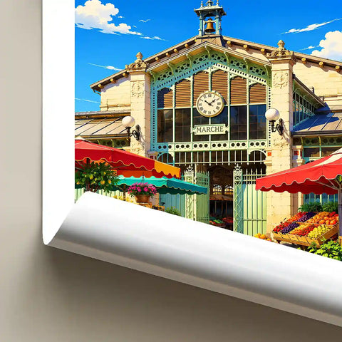 Affiche - La Rochelle - Les Halles - affiche la rochelle