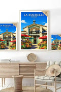 Affiche - La Rochelle - Les Halles - affiche la rochelle