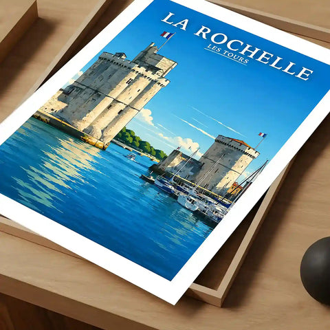 Affiche - La Rochelle - Les Tours - affiche la rochelle