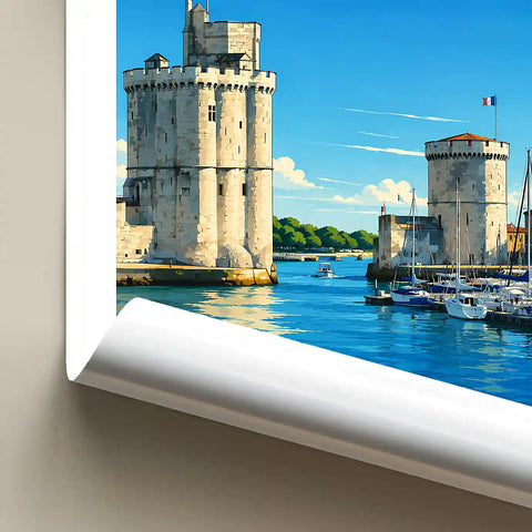 Affiche - La Rochelle - Les Tours - affiche la rochelle