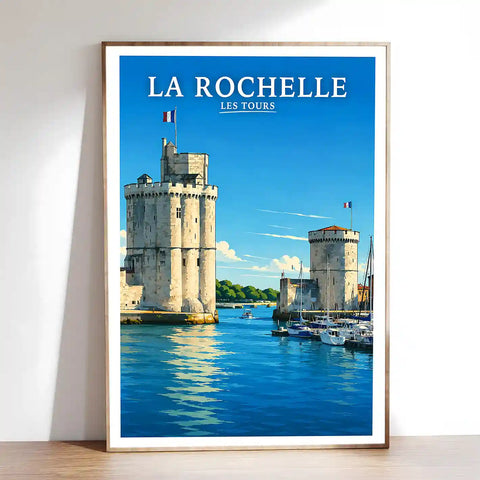 Affiche - La Rochelle - Les Tours - affiche la rochelle