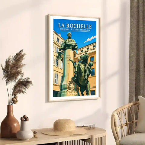 Affiche - La Rochelle - Monument à Eugène Fromentin