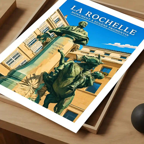 Affiche - La Rochelle - Monument à Eugène Fromentin