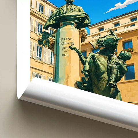 Affiche - La Rochelle - Monument à Eugène Fromentin