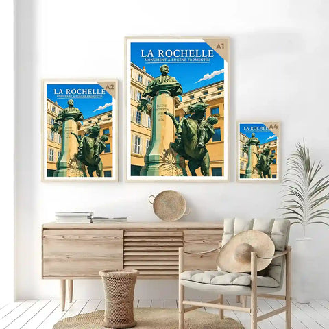Affiche - La Rochelle - Monument à Eugène Fromentin