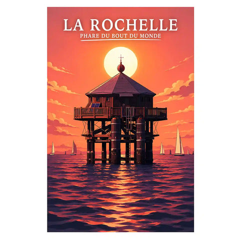 Affiche - La Rochelle - Phare du Bout du Monde