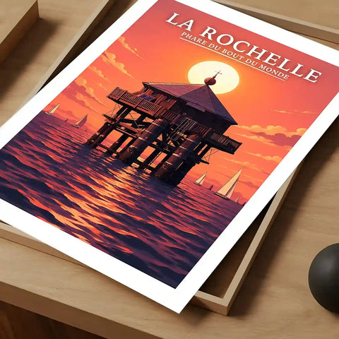 Affiche - La Rochelle - Phare du Bout du Monde - affiche la rochelle