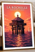 Affiche - La Rochelle - Phare du Bout du Monde - affiche la rochelle
