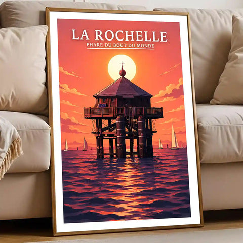 Affiche - La Rochelle - Phare du Bout du Monde - affiche la rochelle