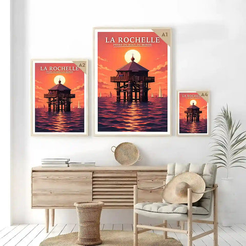 Affiche - La Rochelle - Phare du Bout du Monde - affiche la rochelle