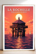Affiche - La Rochelle - Phare du Bout du Monde - affiche la rochelle
