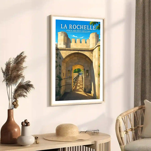 Affiche - La Rochelle - Porte des Deux Moulins