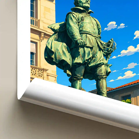 Affiche - La Rochelle - Statue de Jean Guiton