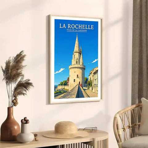 Affiche - La Rochelle - Tour de la Lanterne - affiche la rochelle