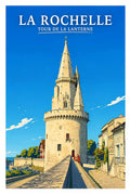 Affiche - La Rochelle - Tour de la Lanterne - affiche la rochelle
