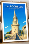 Affiche - La Rochelle - Tour de la Lanterne - affiche la rochelle