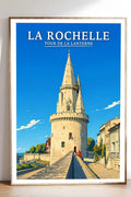 Affiche - La Rochelle - Tour de la Lanterne - affiche la rochelle