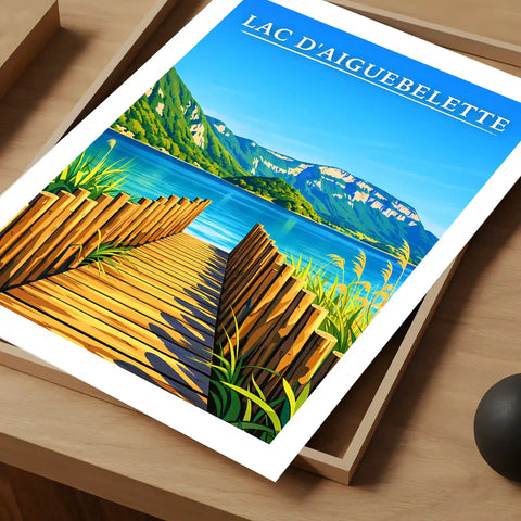 Affiche - Lac d'Aiguebelette