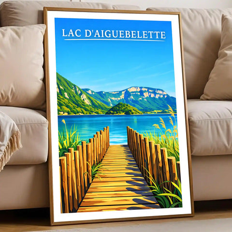 Affiche - Lac d'Aiguebelette