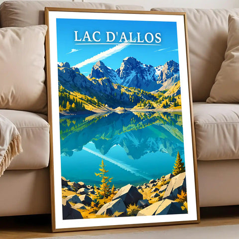 Affiche - Lac d'Allos