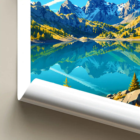 Affiche - Lac d'Allos