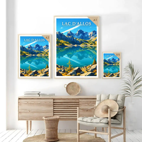 Affiche - Lac d'Allos