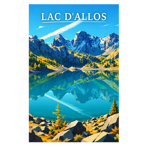Affiche - Lac d'Allos