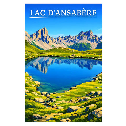 Affiche - Lac d'Ansabère