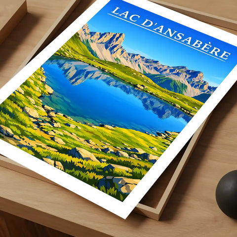 Affiche - Lac d'Ansabère
