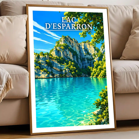 Affiche - Lac d'Esparron