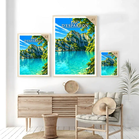 Affiche - Lac d'Esparron