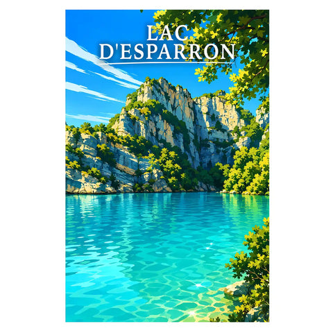 Affiche - Lac d'Esparron