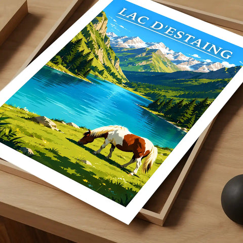 Affiche - Lac d'Estaing