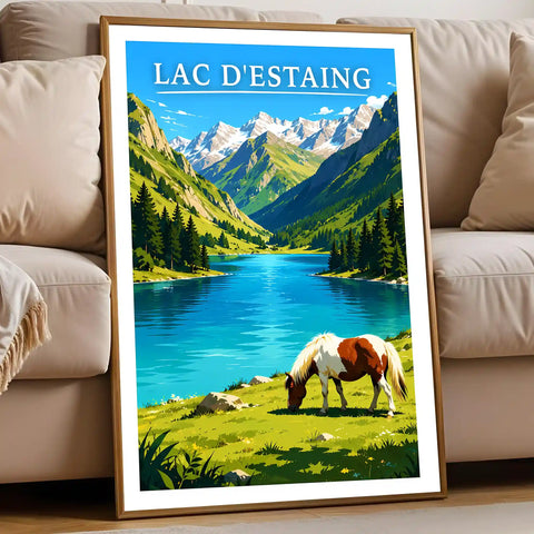 Affiche - Lac d'Estaing