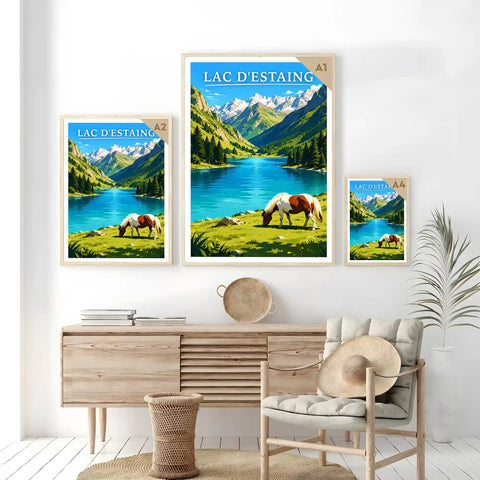 Affiche - Lac d'Estaing