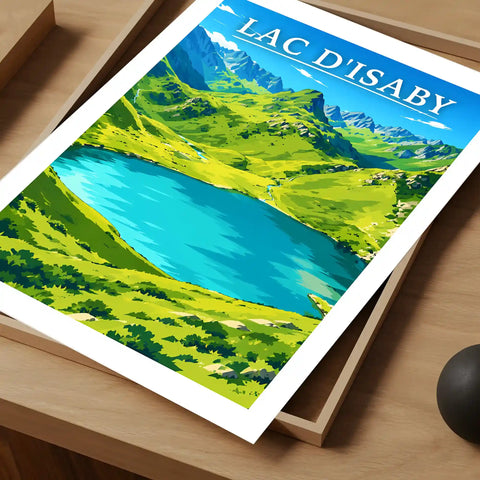 Affiche - Lac d'Isaby