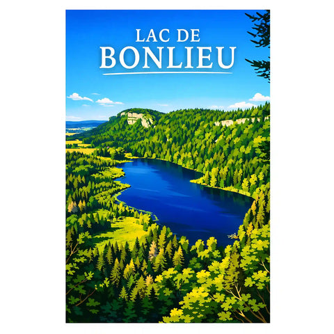 Affiche - Lac de Bonlieu