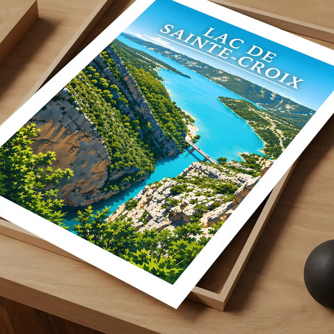 Affiche - Lac de Sainte-Croix