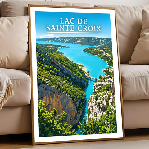 Affiche - Lac de Sainte-Croix