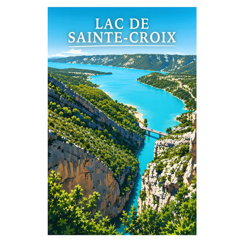 Affiche - Lac de Sainte-Croix