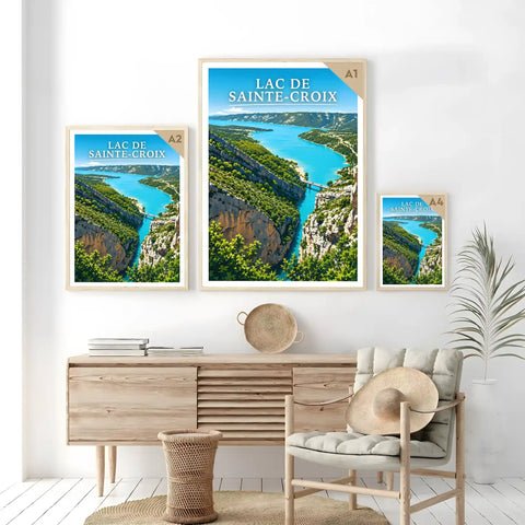 Affiche - Lac de Sainte-Croix