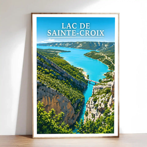 Affiche - Lac de Sainte-Croix