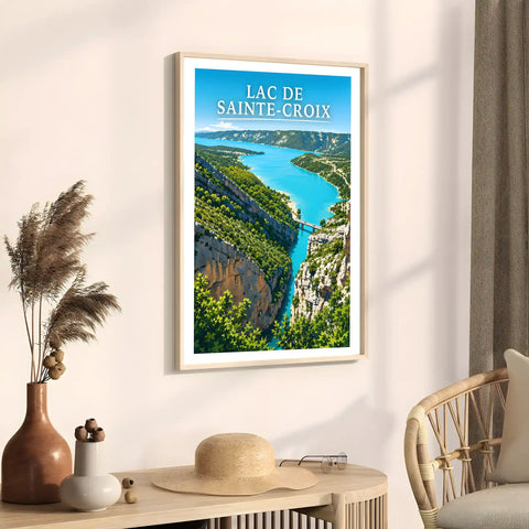 Affiche - Lac de Sainte-Croix