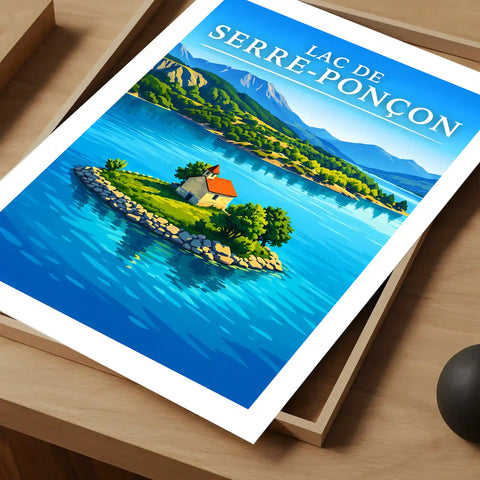 Affiche - Lac de Serre-Ponçon