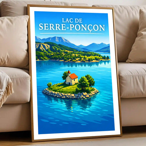 Affiche - Lac de Serre-Ponçon