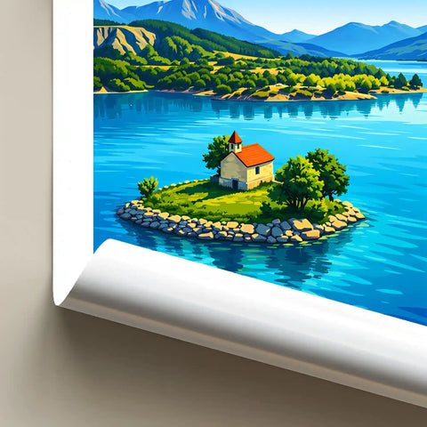 Affiche - Lac de Serre-Ponçon