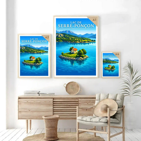 Affiche - Lac de Serre-Ponçon