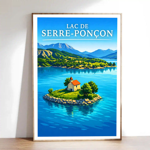 Affiche - Lac de Serre-Ponçon