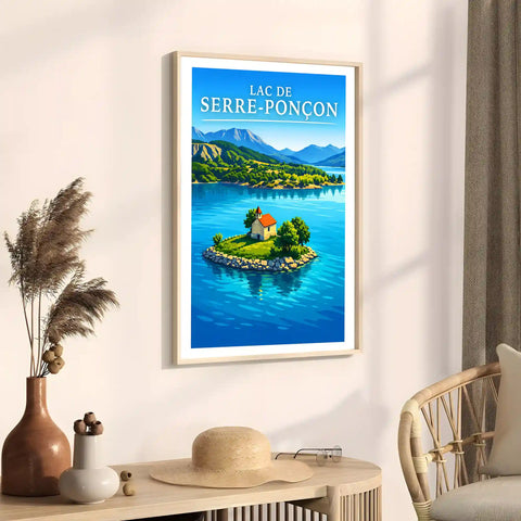 Affiche - Lac de Serre-Ponçon